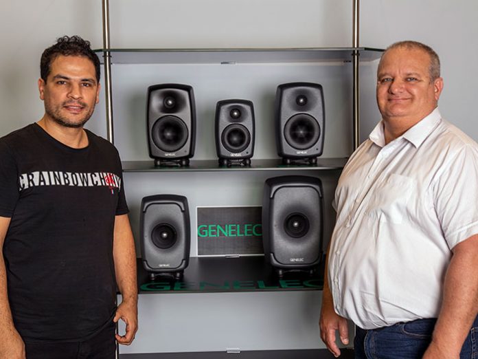 Genelec’s Arun Kumar and GSL Professional's Adrian Curtis.